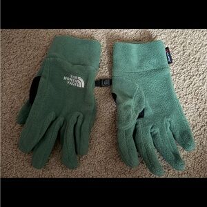 The North Face Forest Green Fleece Gloves